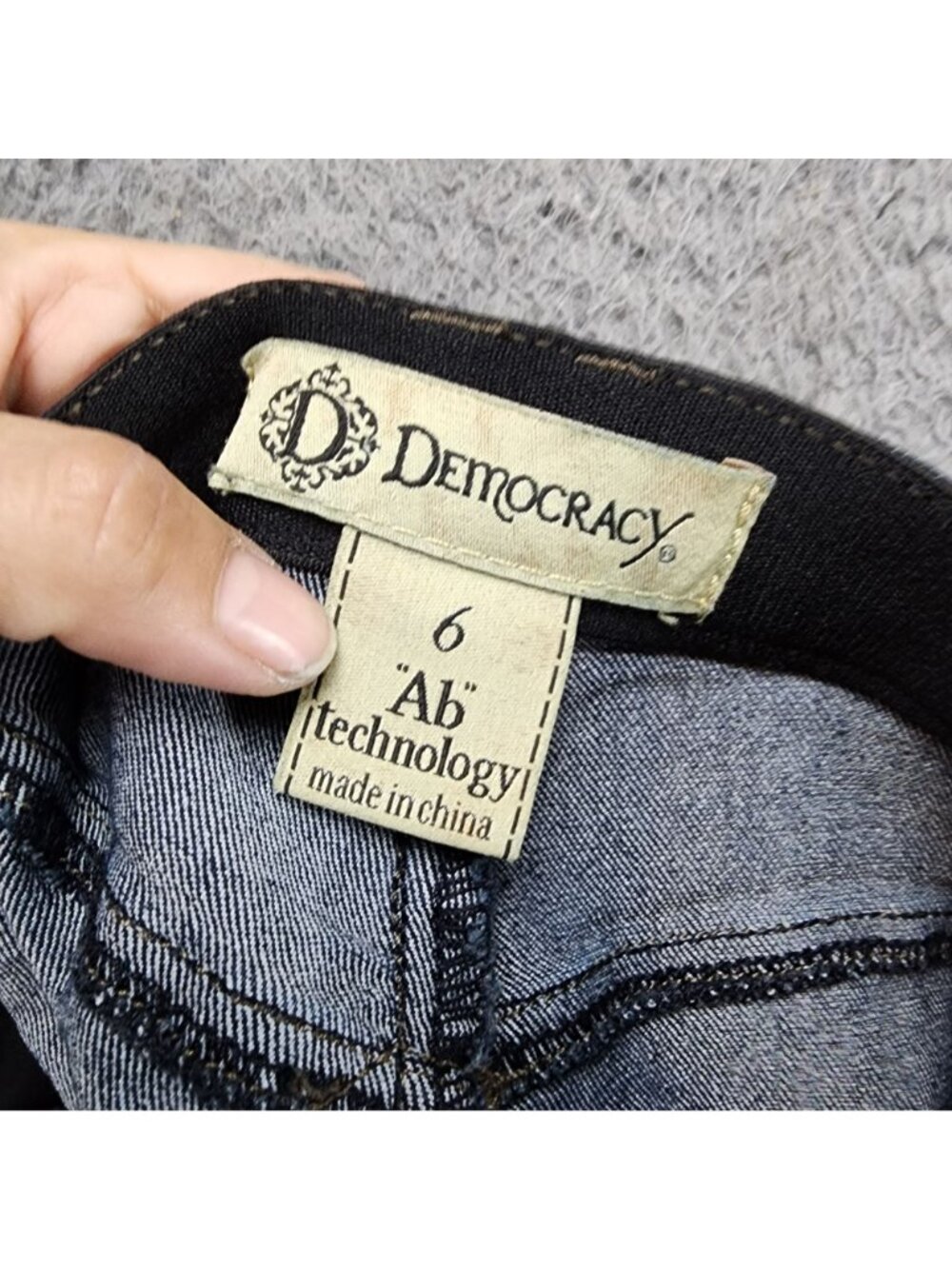 Democracy Jeans Womens 6 Blue Stretch Denim Shaping Skinny - Picture 12 of 15